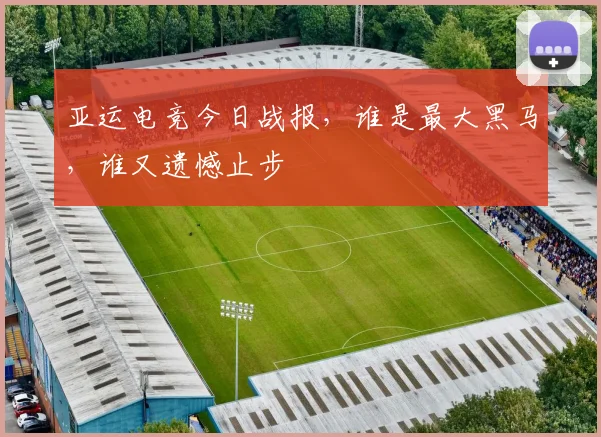 亚运电竞今日战报,谁是最大黑马,谁又遗憾止步